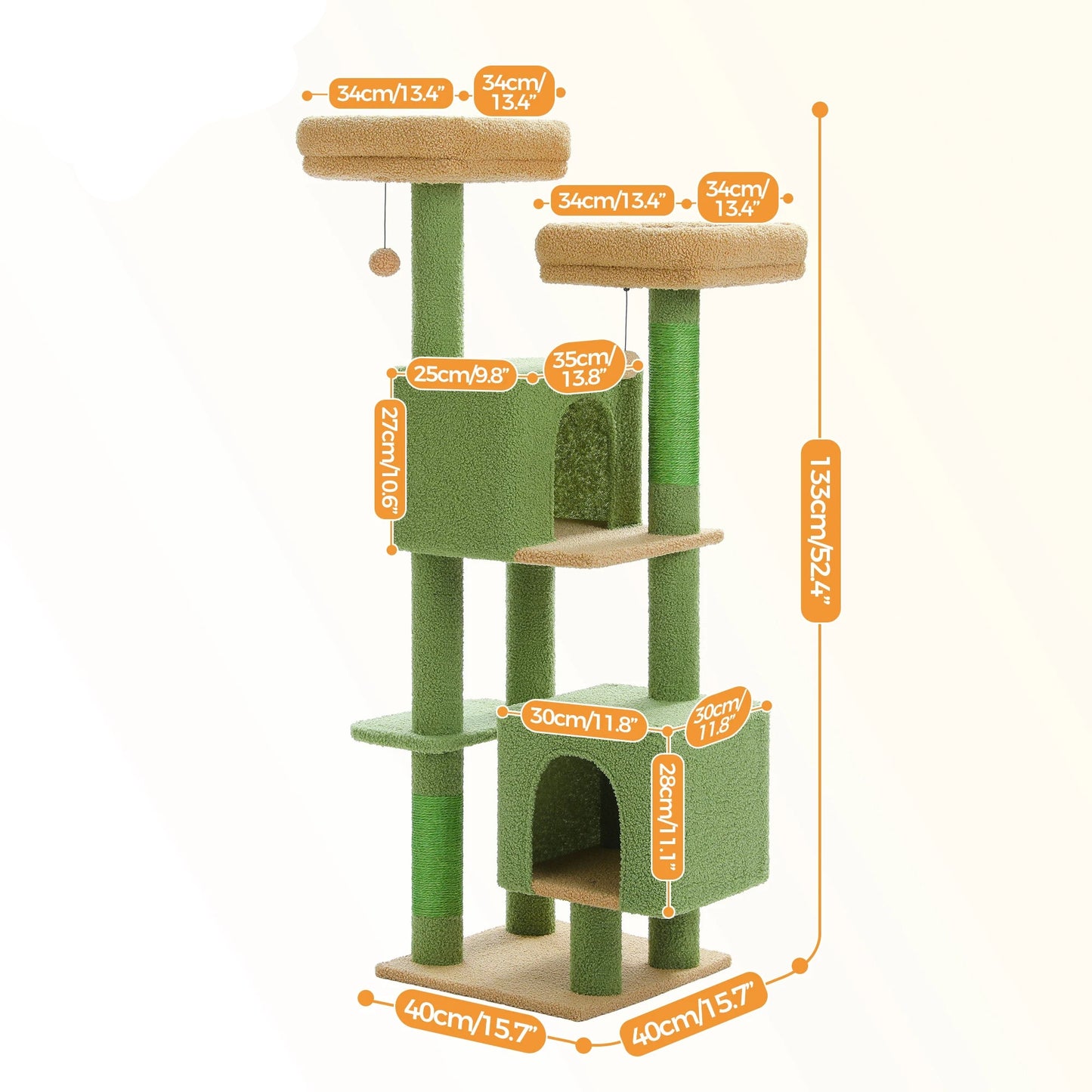 Arbre à chat <br> beige XXL