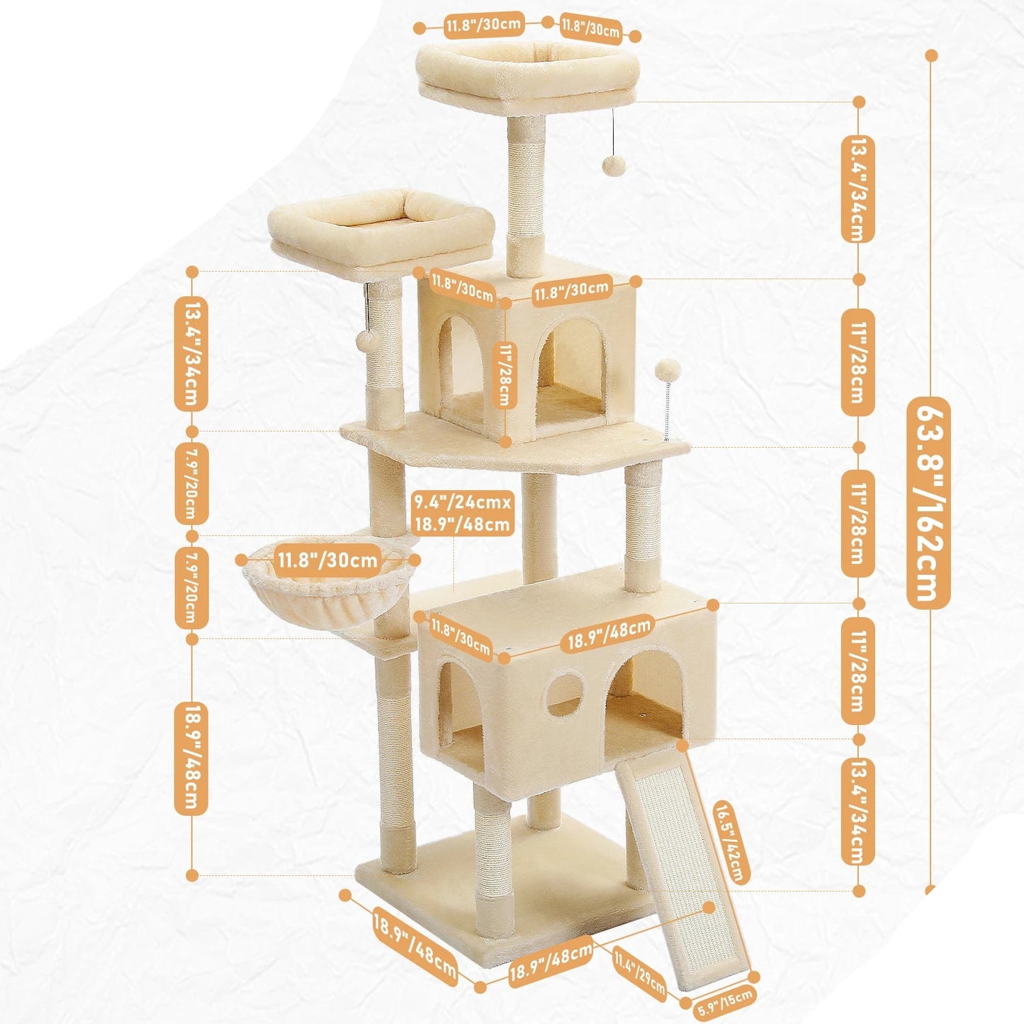 Arbre à chat <br> XXL élevage gris foncé