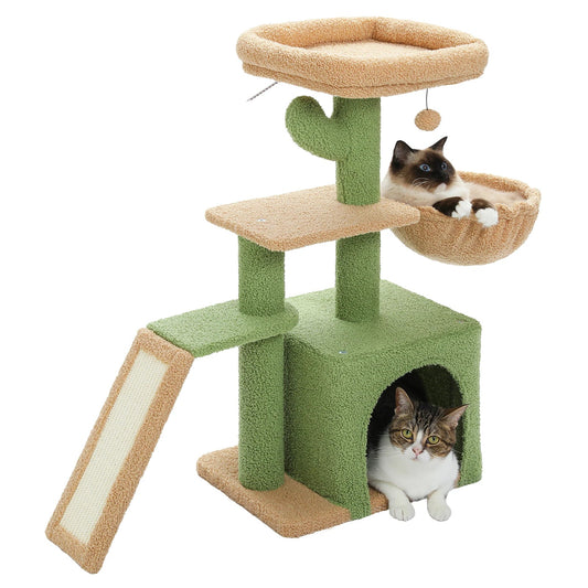 Arbre à chat <br> cactus beige
