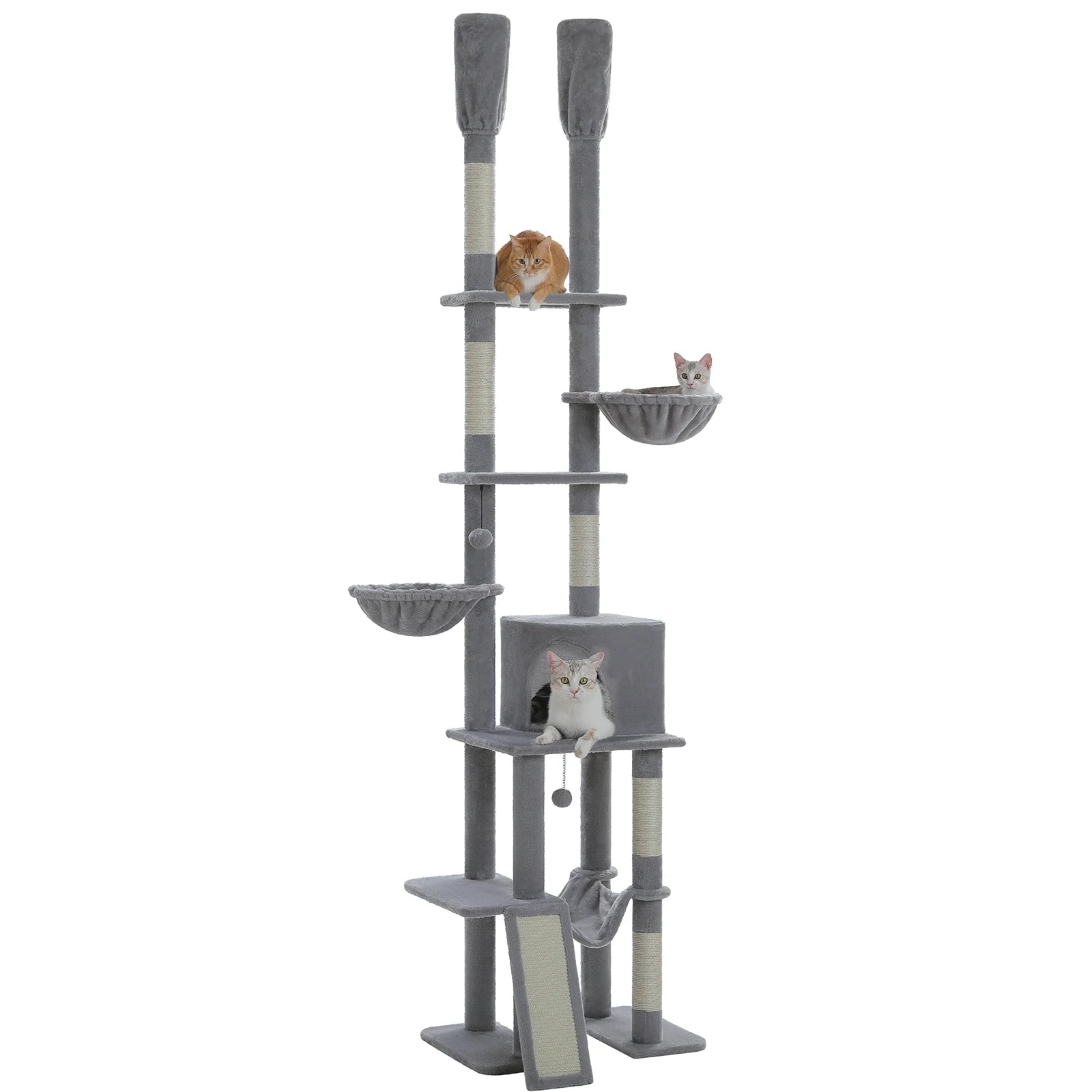 Arbre à chat <br>  sol plafond fin gris