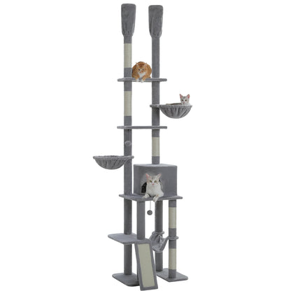 Arbre à chat <br>  sol plafond fin gris
