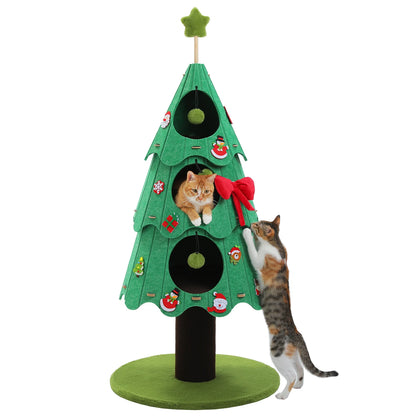 Arbre à chat <br> sapin de noël