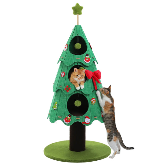 Arbre à chat <br> sapin de noël