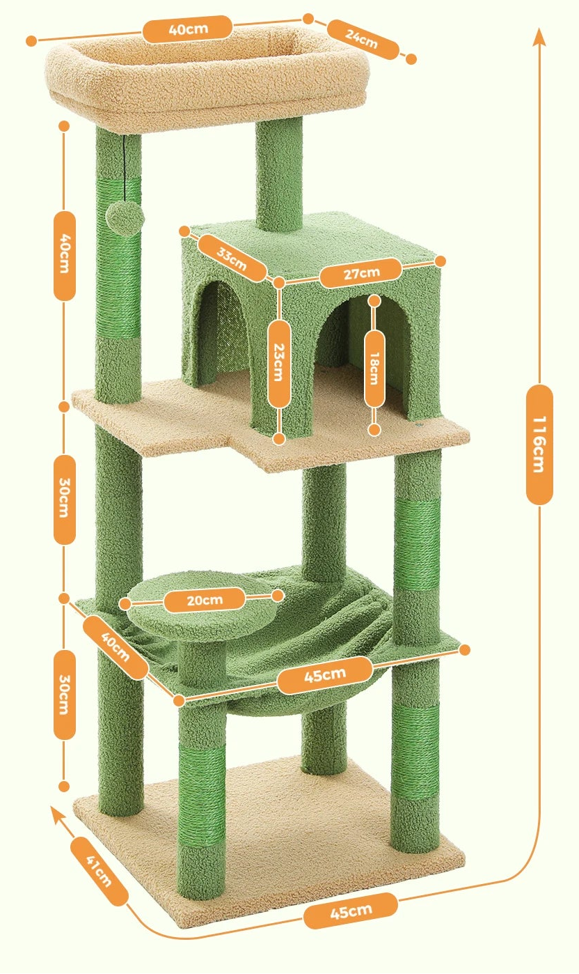 Arbre à chat <br> blanc