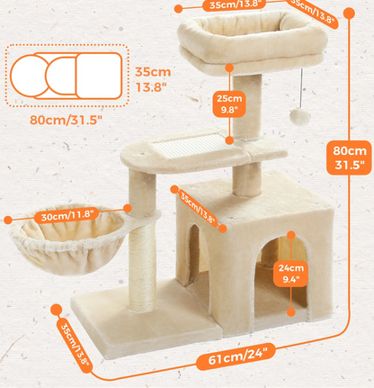 Arbre à chat <br> avec panier