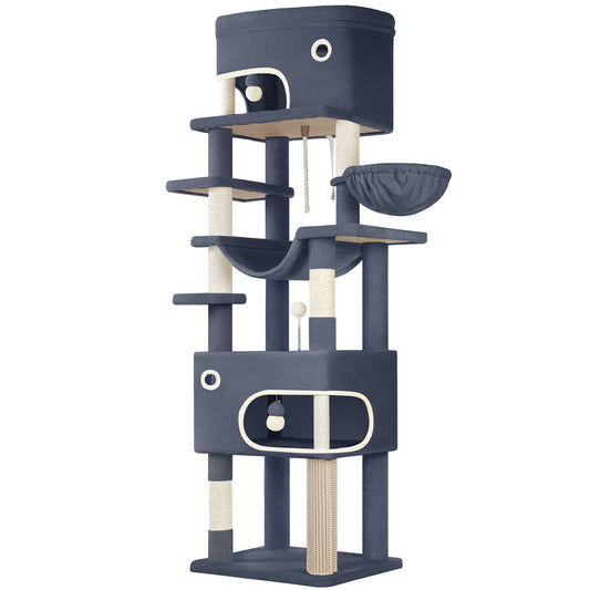 Arbre à chat <br> bleu marine