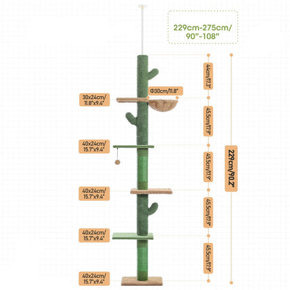 Arbre à chat <br> sol plafond sans trou