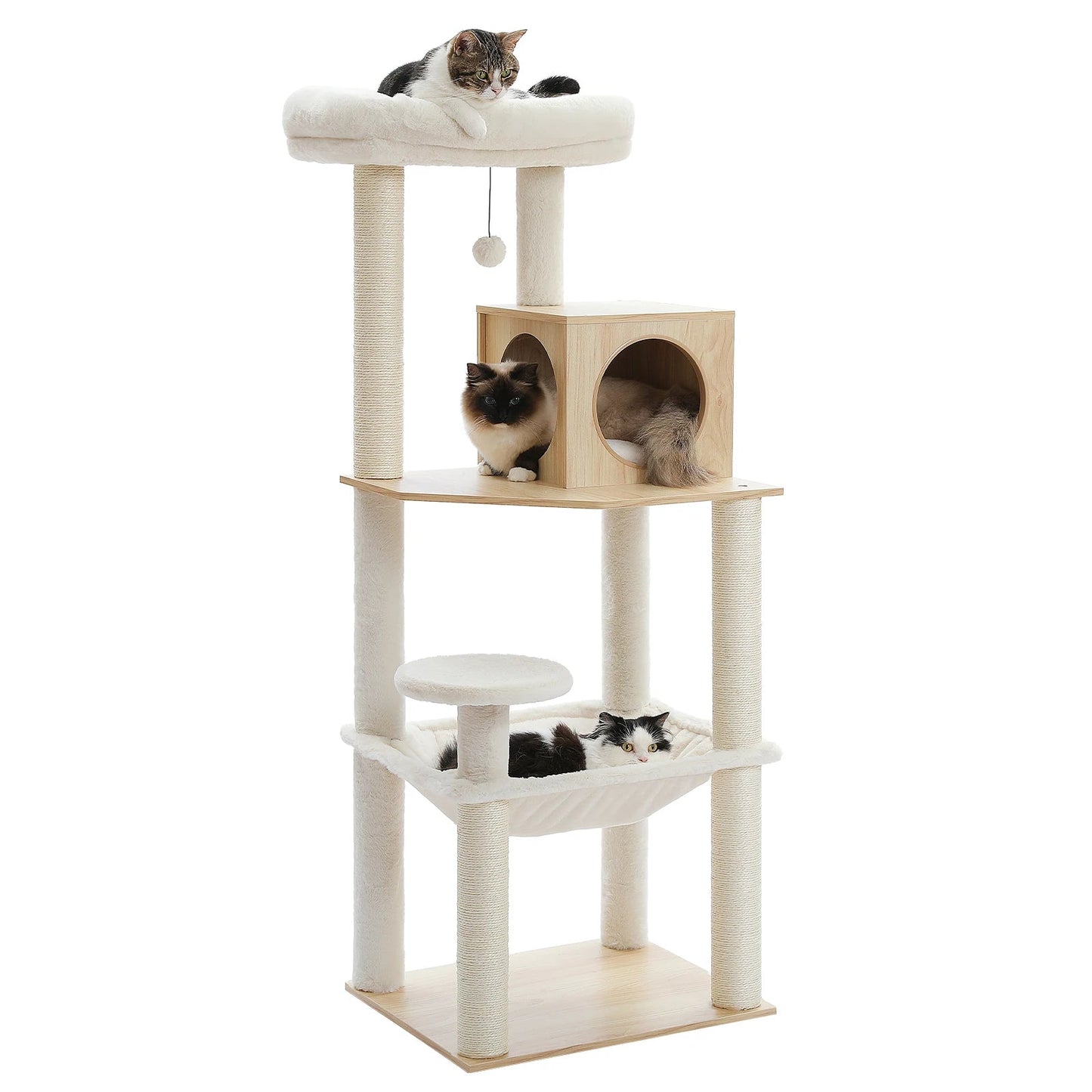 Arbre à chat <br> bois naturel