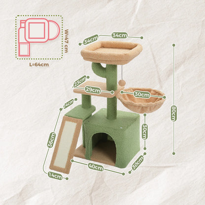 Arbre à chat <br> cactus beige