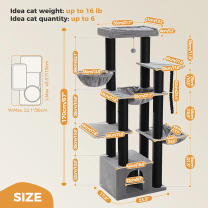 Arbre à chat <br> XXL beige