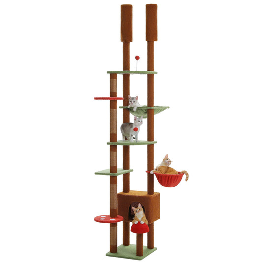 Arbre à chat <br> champignon plafond