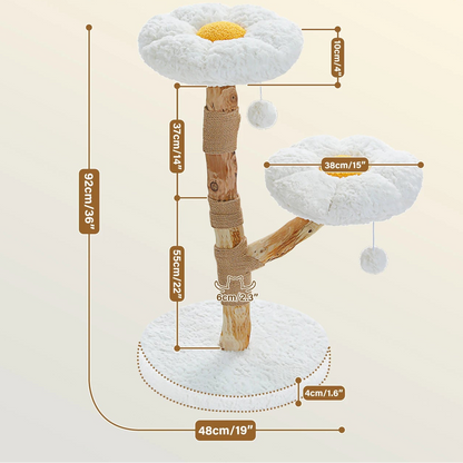 Arbre à chat <br> fleuri
