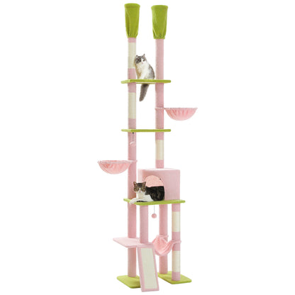 Arbre à chat <br>  sol plafond fin rose
